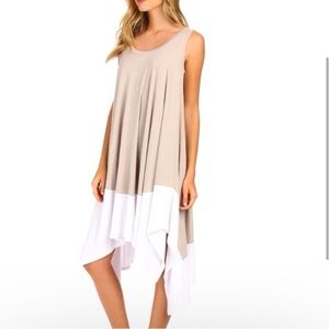 BCBGMAXAZRIA Colorblock High-Low Hem Dress – Size S